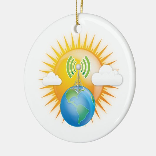 ZELLTOWER EARTH KERAMIK ORNAMENT (Links)