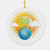 ZELLTOWER EARTH KERAMIK ORNAMENT (Hinten)