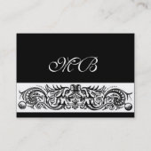 ZELLTRAGONMONOGRAM, rot Visitenkarte (Rückseite)