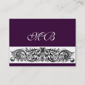 ZELLTRAGONMONOGRAMM,lila Visitenkarte (Rückseite)