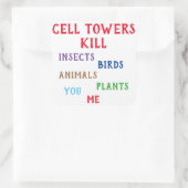 Zelltürme töten Aufkleber (Tasche)