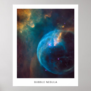 Zelluläre Blasen-Nebel-Foto mit Namen 16X20 Poster