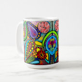 Zelluläre Kunst Kaffeetasse (Vorderseite Links)