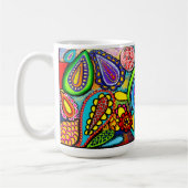 Zelluläre Kunst Kaffeetasse (Links)