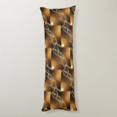 "Zelluläre Leinwand" Seitenschläferkissen (Rückseite (Vertikal))