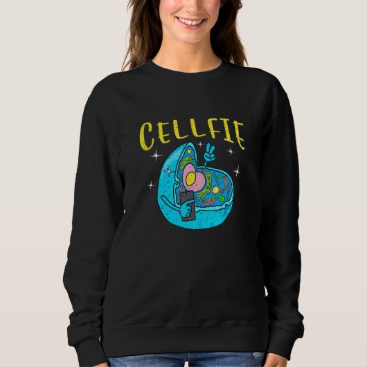 Zelluläre Selbstaufnahme Sweatshirt (Vorderseite)