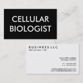 zellulärer Biologe Visitenkarte (Vorne/Hinten)