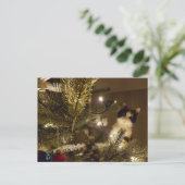 Zelma with the christmas tree postkarte (Stehend Vorderseite)