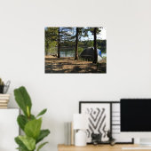 Zelt Camping am See Poster (Heimbüro)