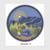 Zelt-Camping-Aufkleber Aufkleber (Blatt)