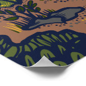 Zelt Camping Berge Landschaft Kunst, Dichtung und  Poster (Ecke)