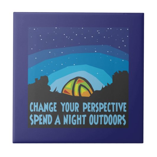 Zelt-Camping Fliese (Vorderseite)