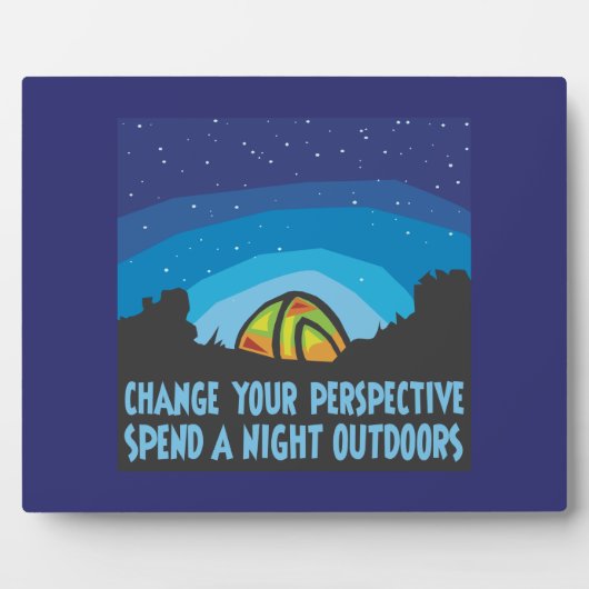 Zelt-Camping Fotoplatte (Vorderseite)