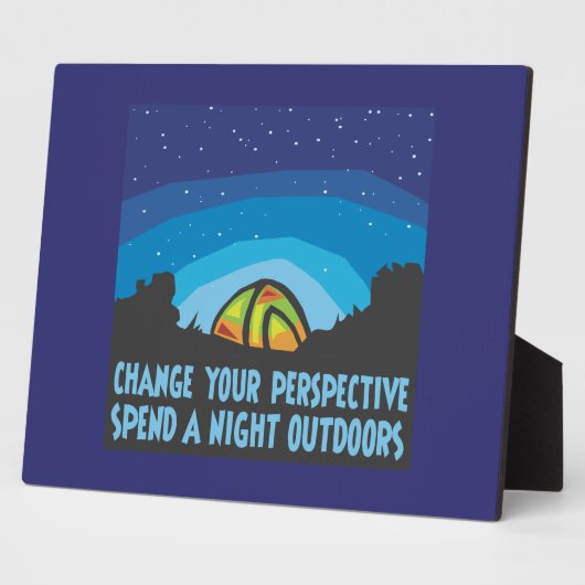 Zelt-Camping Fotoplatte (Seite)