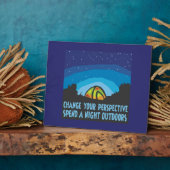 Zelt-Camping Fotoplatte (Seite)