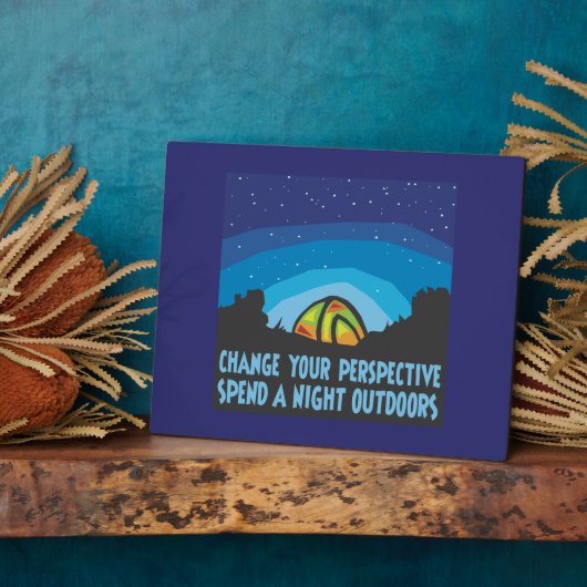 Zelt-Camping Fotoplatte (Seite)