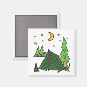 Zelt-Camping Magnet (Vorderseite/Rückseite)