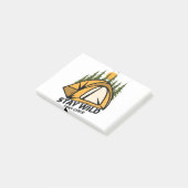 Zelt-Camping Post-it Klebezettel (angewinkelt)