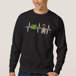 Zelt Camping Shih Tzu Herzschlag Hund Sweatshirt