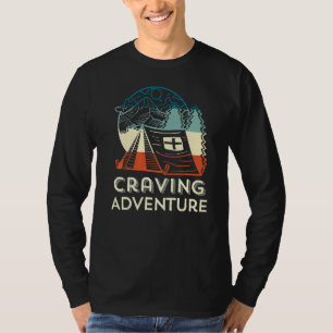 Zelt Camping Stuff für Abenteurer Männer Retro Out T-Shirt