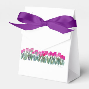 Zelt Gefallen Boxen Frühlingspink Tulissen Geschenkschachtel