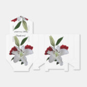 Zelt-Gefälligkeitsboxen Rote Rosen Weiße Leine jed Geschenkschachtel (Ungefaltet)