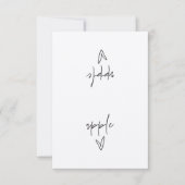 Zelt-Karte für das Apple-Lebensmittel-Etikett (Vorderseite)