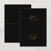 Zelt-Karte für das benutzerdefinierte Lebensmittel Dankeskarte (Vorne/Hinten)