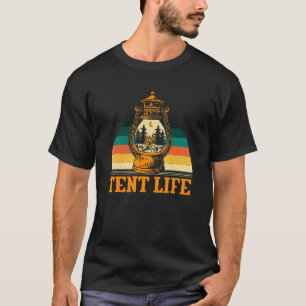 Zelt Leben Camping Sommer Camper Tropisch Wandern T-Shirt