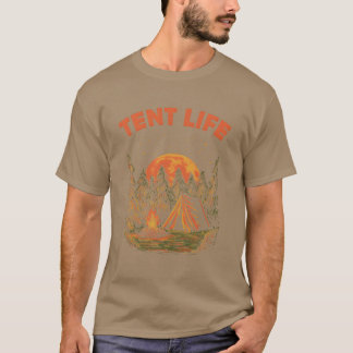 Zelt Leben Camping Sommer CamperTropisch Wandern W T-Shirt