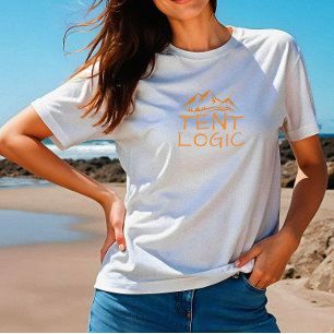 Zelt-Logik Lustiges Camper-Berg-T-Shirt Tri-Blend Shirt