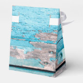 Zelt Paper Bevorzugung Box Blue Wood Barn Door Sti Geschenkschachtel (Rückseite)