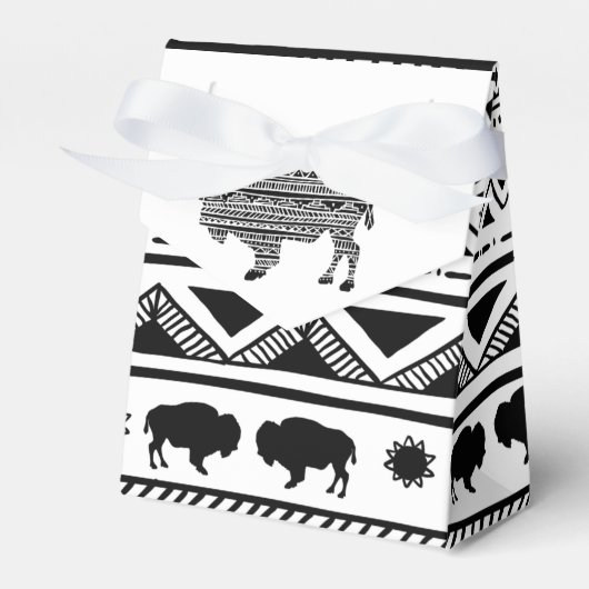 Zelt Paper Fevor Box Boho Buffalo Tribal Muster B Geschenkschachtel (Vorderseite)