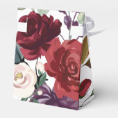 Zelt Paper Fevor Box White Roses Gold Geometric Geschenkschachtel (Rückseite)