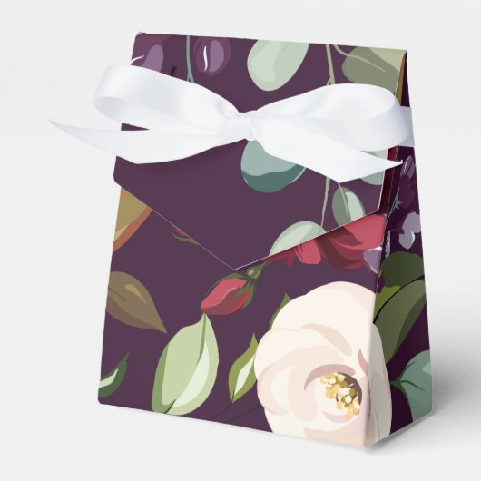 Zelt Paper Gevor Box Plum Lila Rose Gold Geomet Geschenkschachtel (Vorderseite)