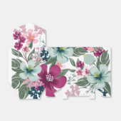 Zelt Paper Gevor Box Tropische Blume auf Weiß Geschenkschachtel (Ungefaltet)