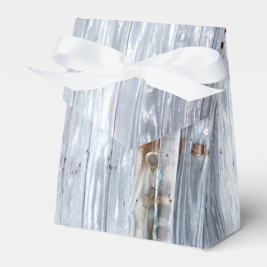 Zelt Papier Bevorzugung Box White Wash Holz Barn D Geschenkschachtel (Vorderseite)
