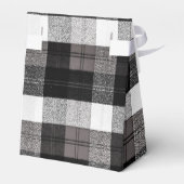 Zelt Papier Gefallen Box Xmas Baffalo Kariert Blac Geschenkschachtel (Rückseite)