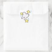 Zelt Quadratischer Aufkleber (Tasche)