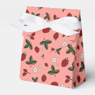 Zelt Rosa Erdbeere Party Favor Geschenkbox   Geschenkschachtel