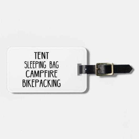 Zelt Schlafsack Campfire Bikepack Gepäckanhänger (Vorderseite horizontal)