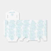 Zeltbox mit Seastar-Swirl-Aqua-Gastgeschenk Hochze Geschenkschachtel (Ungefaltet)