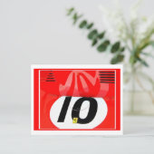 Zelte Postkarte (Stehend Vorderseite)