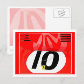 Zelte Postkarte (Vorne/Hinten)