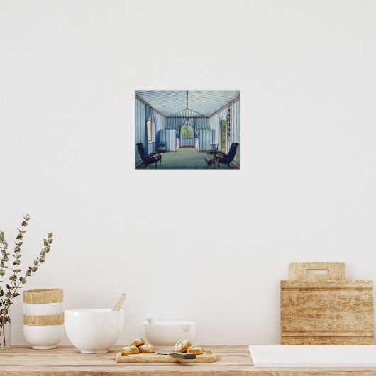 Zelte Zimmer, nach 1830 Poster (Küche)