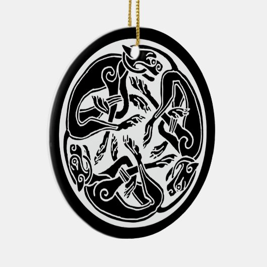 Zelthundverzierung Keramik Ornament (Rechts)