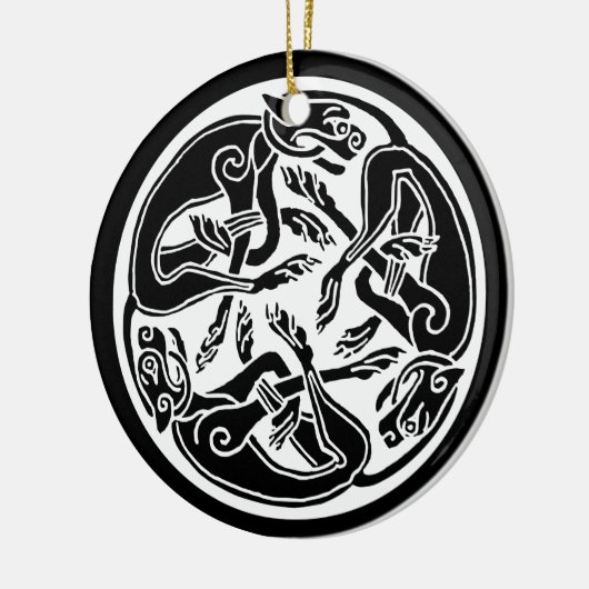 Zelthundverzierung Keramik Ornament (Links)