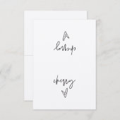 Zeltkarte für das Cherry-Food-Etikett (Vorne/Hinten)