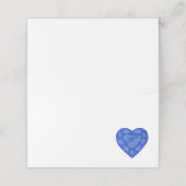 Zeltkarten für blaue Saphir Platzkarte (Außenseite Aufgefaltet)