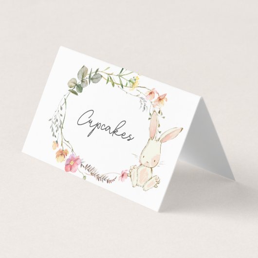 Zeltkarten für sonnige Lebensmittel, Etikettierung Visitenkarten (Vorderseite)